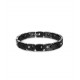 BRACELET GOURMETTE HOMME FEMME CÉRAMIQUE NOIR MAGNÉTIQUE AIMANTÉ