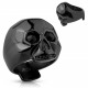 MEN'S SIGNET RING STAINLESS STEEL BLACK SKULL BIKER EYES SET