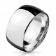 BAGUE ALLIANCE LARGE HOMME ACIER INOX POLI MARIAGE FIANÇAILLE 5898