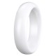 BAGUE ALLIANCE MARIAGE ANNEAU DE LUXE HOMME FEMME PUR CERAMIQUE BLANCHE NEUVE TC01