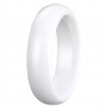 BAGUE ALLIANCE MARIAGE ANNEAU HOMME FEMME PUR CERAMIQUE BLANCHE