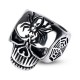 BAGUE POUR HOMME ACIER MASSIF CRANE TETE DE MORT ARAIGNEE BIKER GOTHIQUE NEUVE 2021