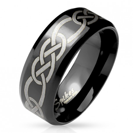 BAGUE BIJOU HOMME ADO ANNEAU ACIER NEUVE BIBLE PRIERE NOTRE PERE