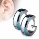 PAIRE BOUCLES D'OREILLES POUR HOMME ADO TIGE FERMOIR ACIER RONDE ZIRCON DIAMS SWAROVSKI BLANC 5mm NEUF