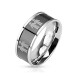 Bague anneau pour couple acier noire 2 hommes symbole gay homosexuel