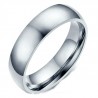 6mm stainless steel classic wedding ring for men and women