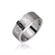 Men's ring stainless steel Roman numerals relief