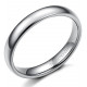 Bague anneau alliance de mariage homme femme en tungstène solide 4mm