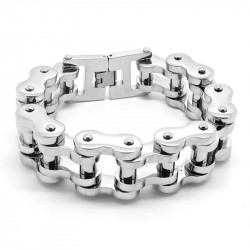 BRACELET GOURMETTE POUR HOMME EN VERITABLE CUIR ET FERMOIR ACIER 316L PROMO NEUF