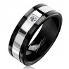 BAGUE BIJOU HOMME ADO ANNEAU ACIER NEUVE BIBLE PRIERE NOTRE PERE