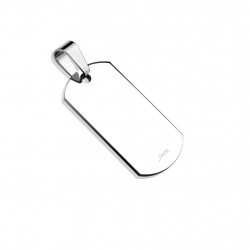 Pendentif femme homme acier inoxydable plaqué militaire idéal à graver