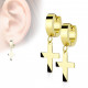 PAIRE BOUCLES D'OREILLES POUR HOMME ADO TIGE FERMOIR ACIER RONDE ZIRCON DIAMS SWAROVSKI BLANC 5mm NEUF