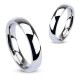 Wedding ring stainless steel mirror 4mm for men and women