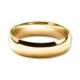 6mm gold-plated wedding ring for men and women