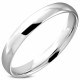 Bague anneau alliance mariage homme femme acier inoxydable miroir 4mm