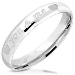 Bague anneau alliance de mariage pour homme femme acier inoxydable