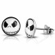 Paire de boucles d'oreilles homme femme acier monsieur Jack 7mm