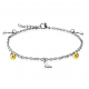 BRACELET CHAINE DE CHEVILLE SEXY FEMME ACIER BRELOQUE CROIX BOULE COEUR