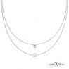 PARURE FEMME CHAINE ET PENDENTIF FORME COEUR ACIER OU PLAQUE OR CUIVRE