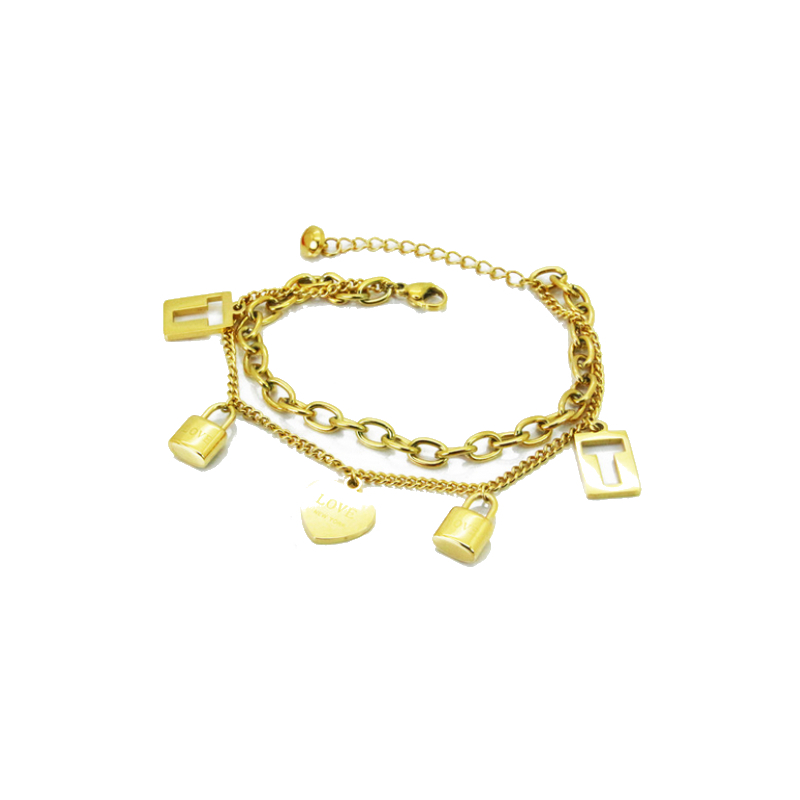 BRACELET CHAINE DE CHEVILLE CUBAINE OR JAUNE