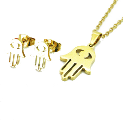 Pendentifs + Chaine Coeur