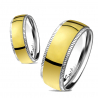 Men's engagement ring women's engagement ring titanium gold band