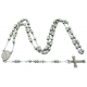 Chapelet catholique homme acier boule pendentif croix crucifix médaillon vierge marie