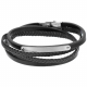 Bracciale da uomo in acciaio a maglia cubana rettangolare 22cm 16mm