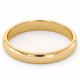 4mm gold-plated wedding band ring for men and women