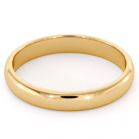 4mm gold-plated wedding band ring for men and women