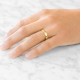 4mm gold-plated wedding band ring for men and women