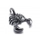 PENDENTIF POUR HOMME ACIER SCORPION TRIBAL ET 1 CHAINE BOULE