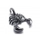 Stainless steel men's pendant tribal scorpion and 1 ball chain