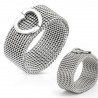 RING FOR WOMAN SOLID STEEL KNIGHT STYLE HEART LOVE