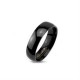 MEN'S MIXED WOMEN'S COUPLE RING IN SOLID BLACK TUNGSTEN