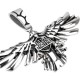 Steel cross biker rider eagle pendant with 1 chain