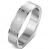 BAGUE ANNEAU POUR HOMME ADO FEMME ACIER LANGUAGE CARACTERES CHINOIS