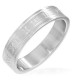 BAGUE BIJOU HOMME ADO ANNEAU ACIER NEUVE BIBLE PRIERE NOTRE PERE