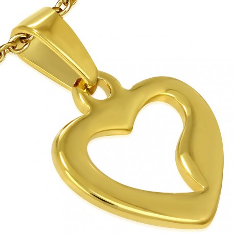 Pendentifs + Chaine Coeur