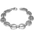 Stainless steel men's bracelet coffee beans wide 11mm 22cm