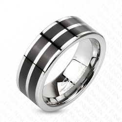 BAGUE BIJOU HOMME ADO ANNEAU ACIER NEUVE BIBLE PRIERE NOTRE PERE