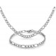 Men's stainless steel figaro necklace and bracelet set
